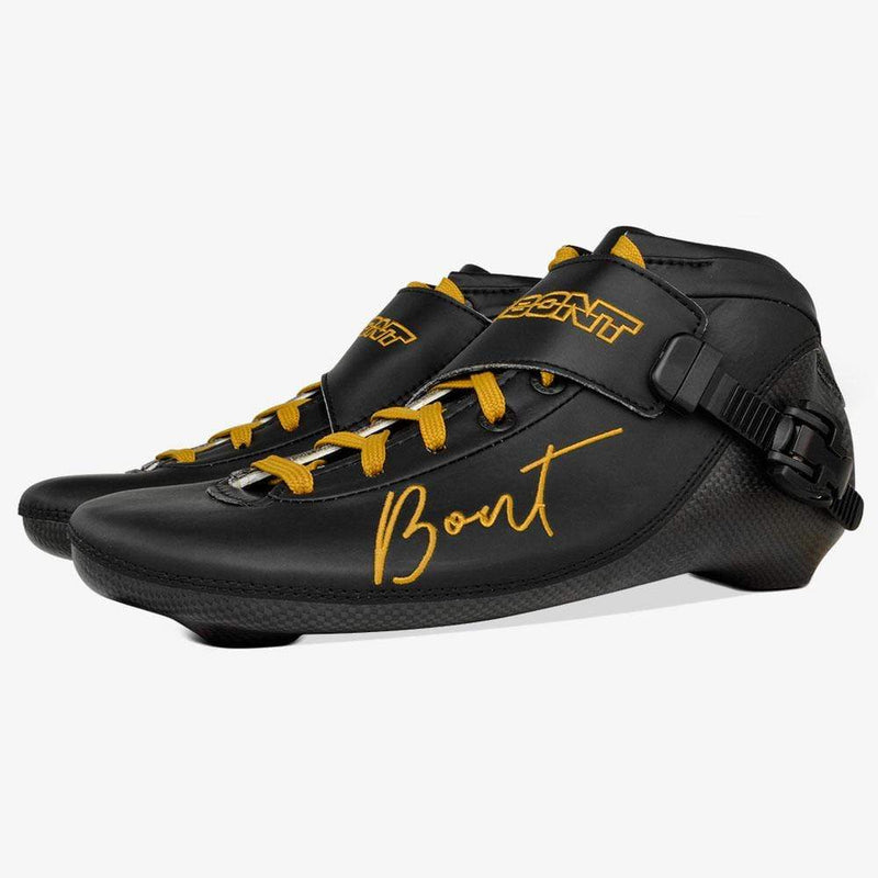 black-gold BNT Inline Speed Skate Boots
