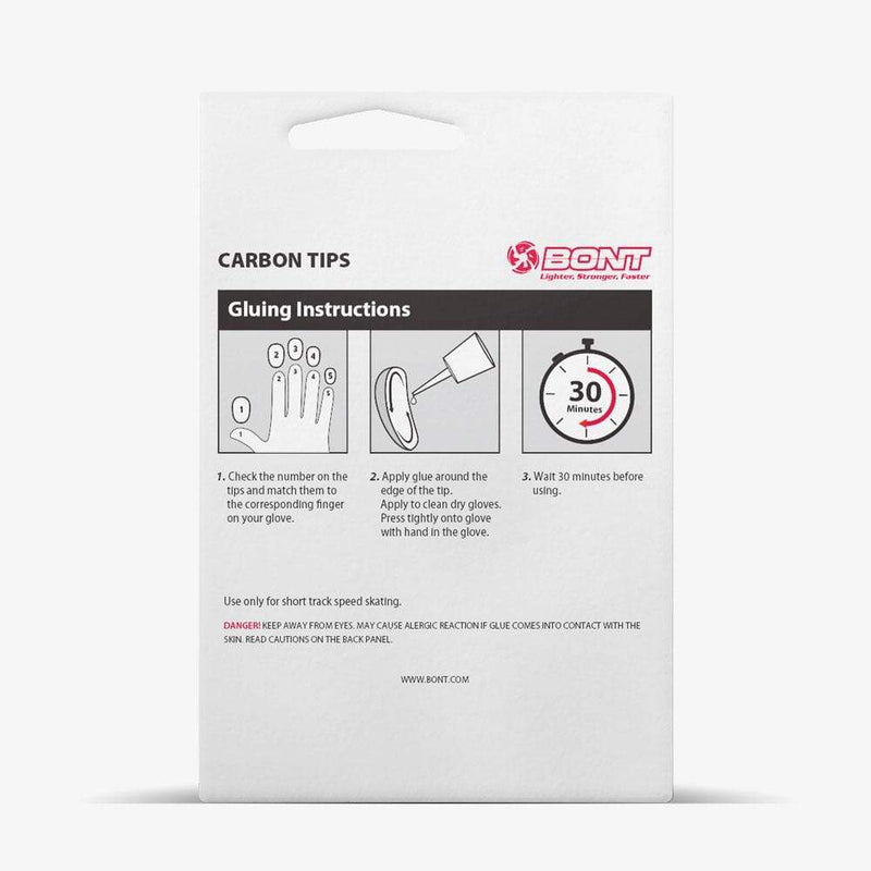 Short Track Carbon Finger Tips