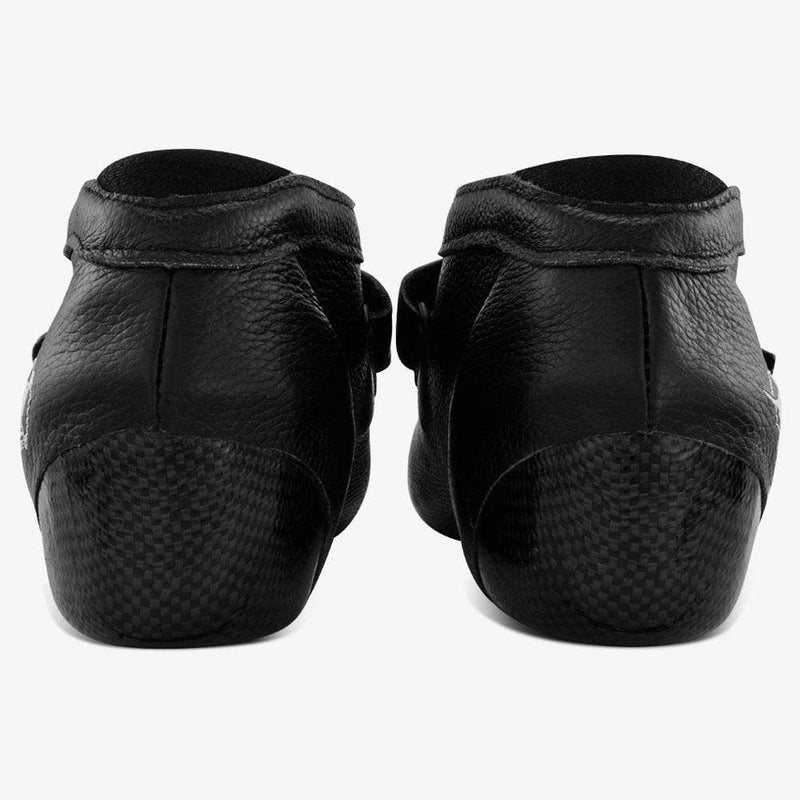 leather-black roller derby skate