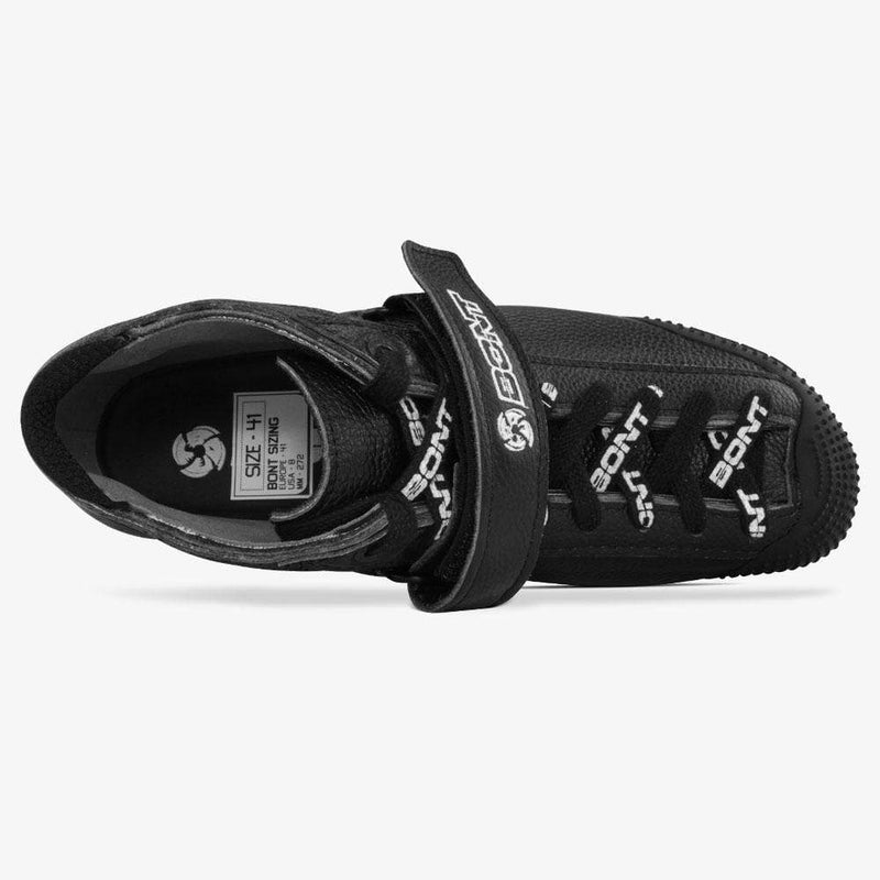 leather-black roller derby skate