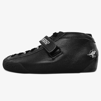 leather-black roller derby skate