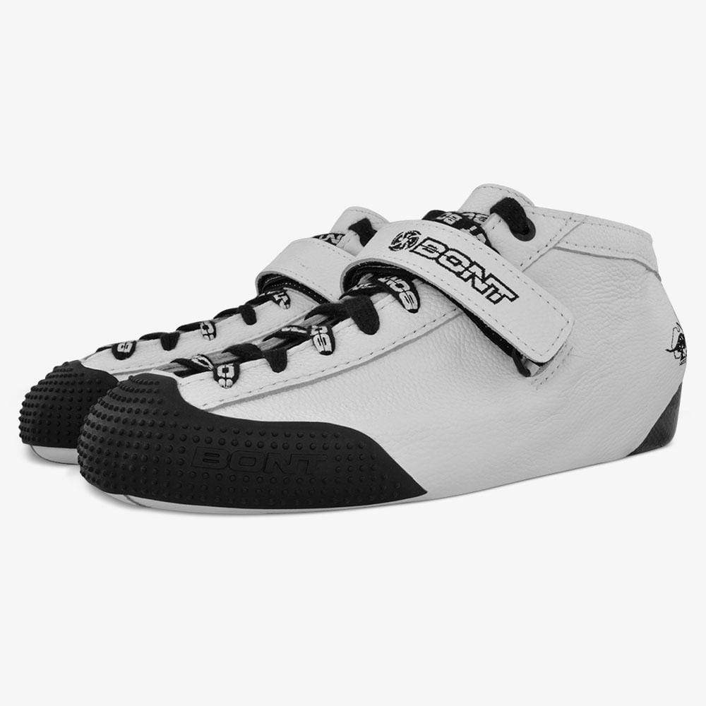 leather-white roller derby skate