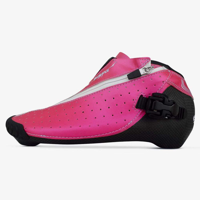 hot-pink rollerblades